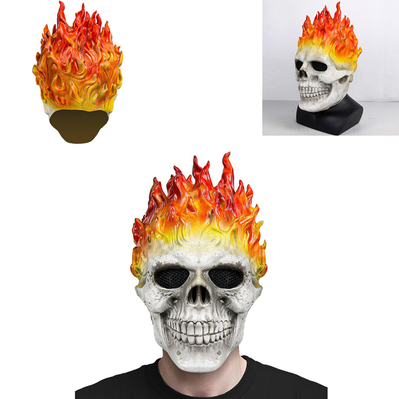 Cosplay Flame Prop - 독특한 코스프레 불꽃 해골 무서운 두개골