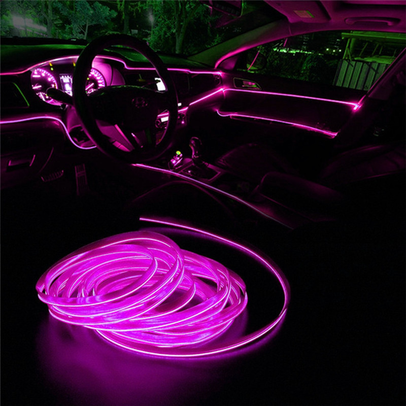 Led El Wire - 자동차 인테리어 LED 스트립 라이트 네온