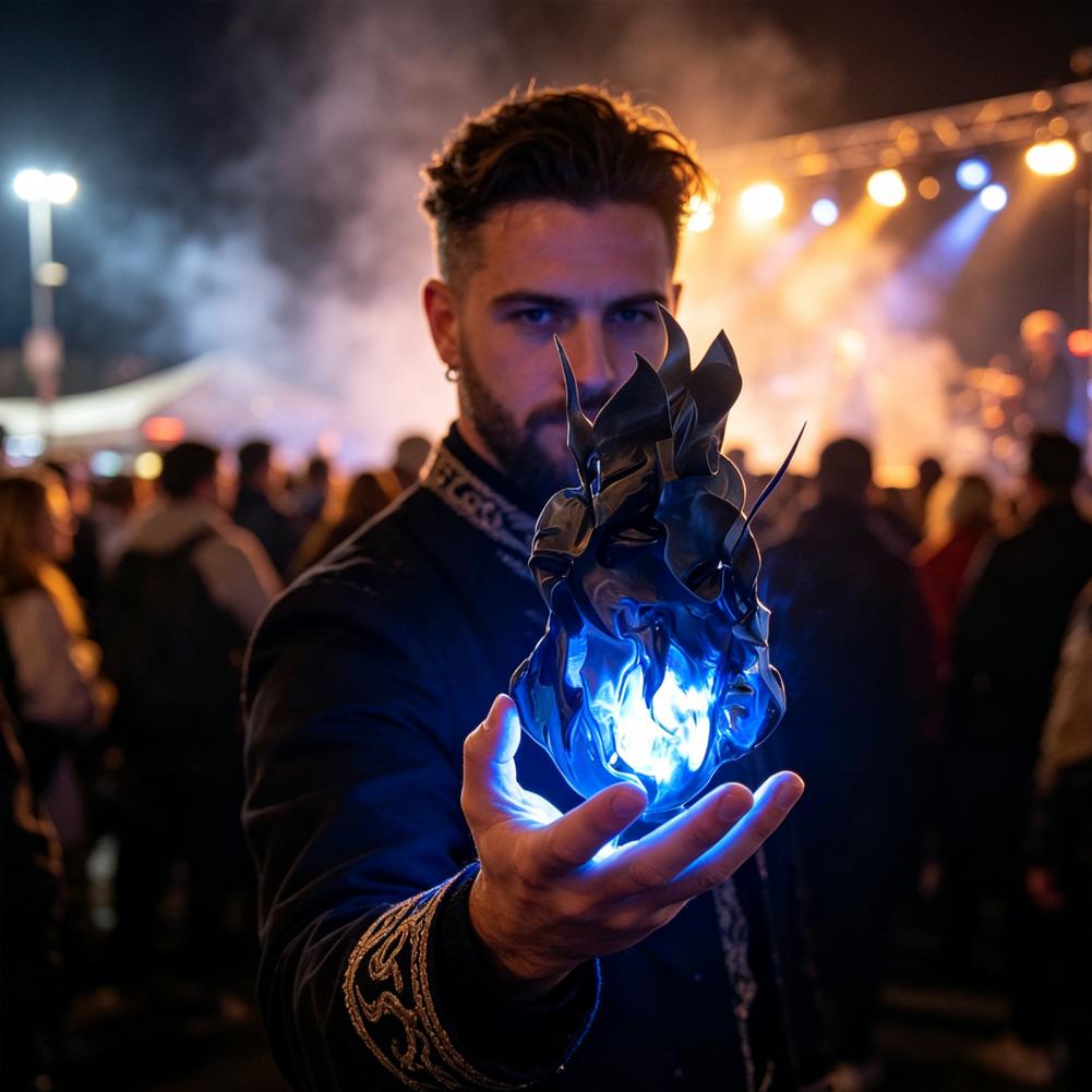 Cosplay Fireball Prop - 코스프레 불덩어리 소품 빛나는 불꽃 효과