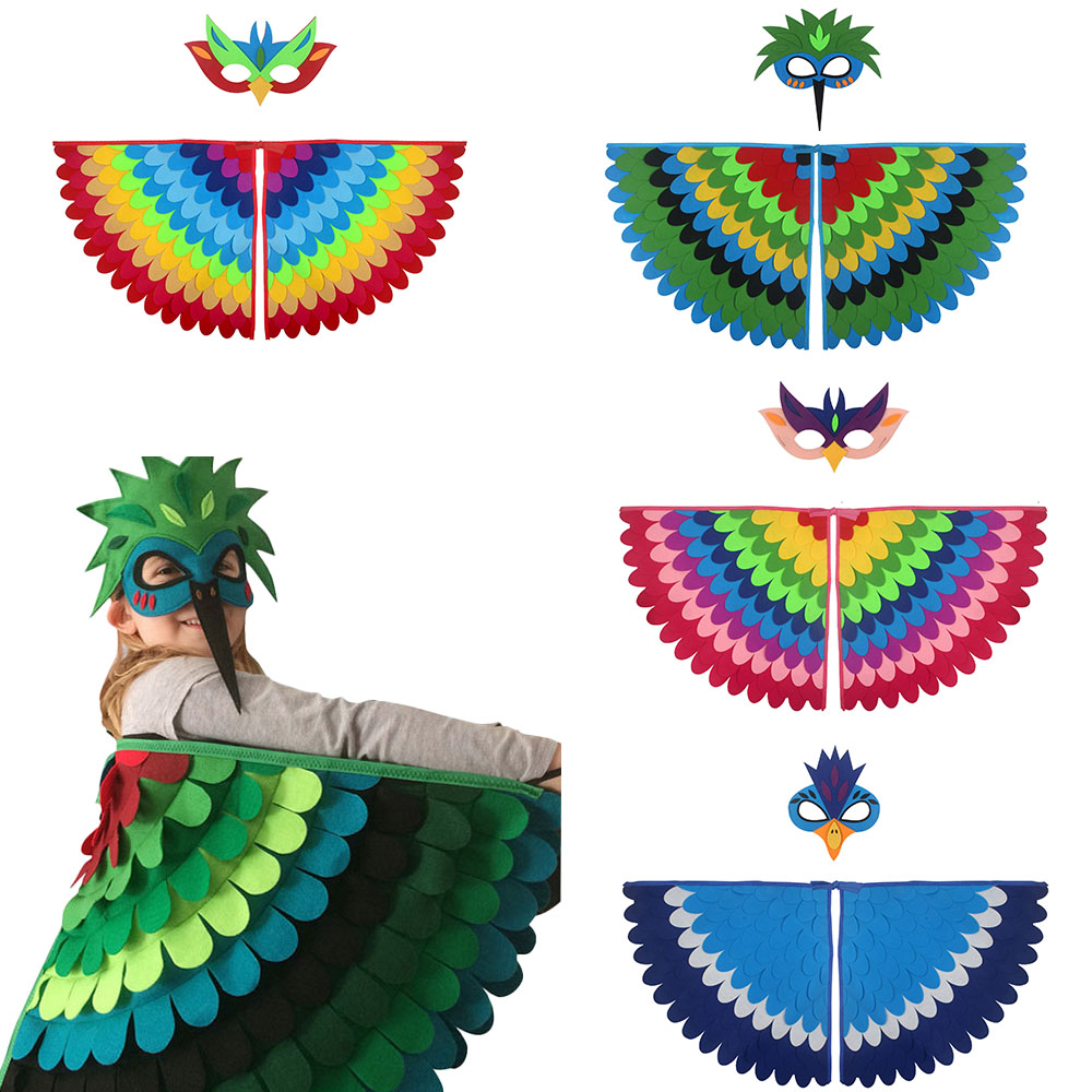 Cosplay Prop Pattern - 귀여운 올빼미 날개 의상 동물 공작