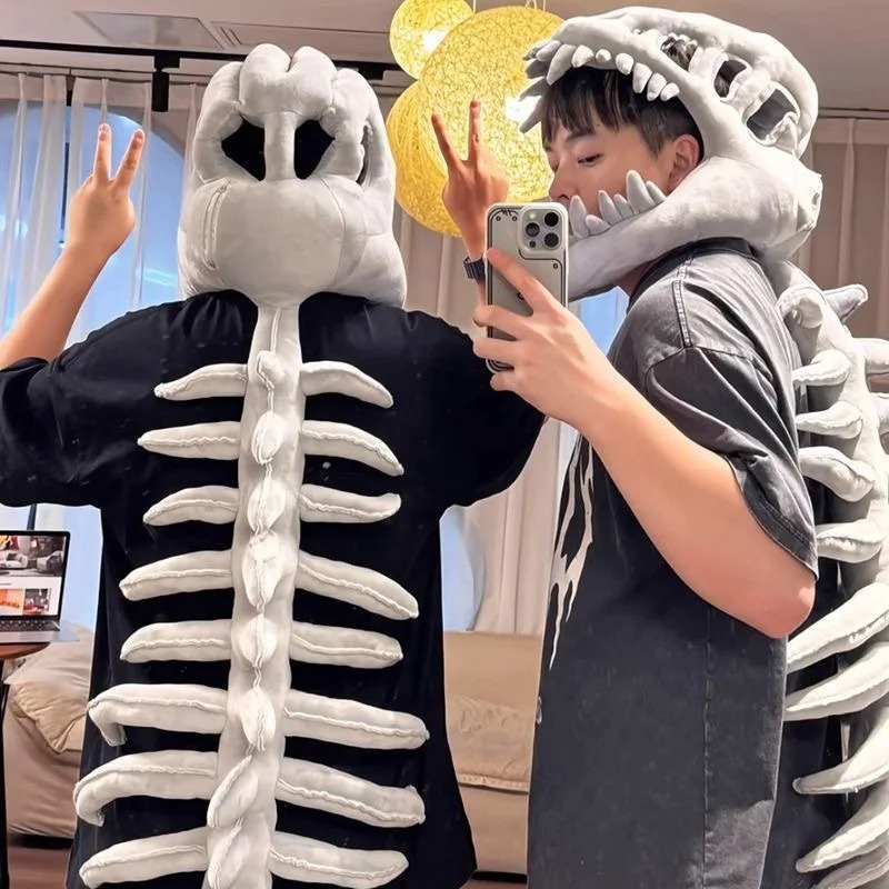 창의적인 생선뼈 모양의 플러시 코스프레 의상 할로윈 장 - Fishbones Cosplay Prop 리뷰 및 가격