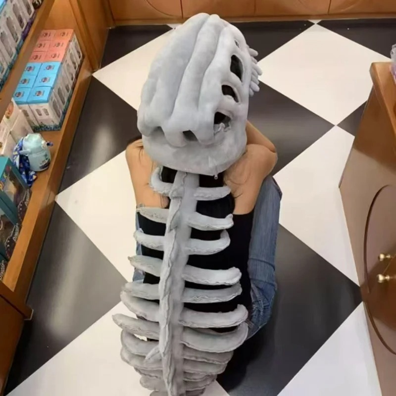 창의적인 생선뼈 모양의 플러시 코스프레 의상 할로윈 장 - Fishbones Cosplay Prop 리뷰 및 가격