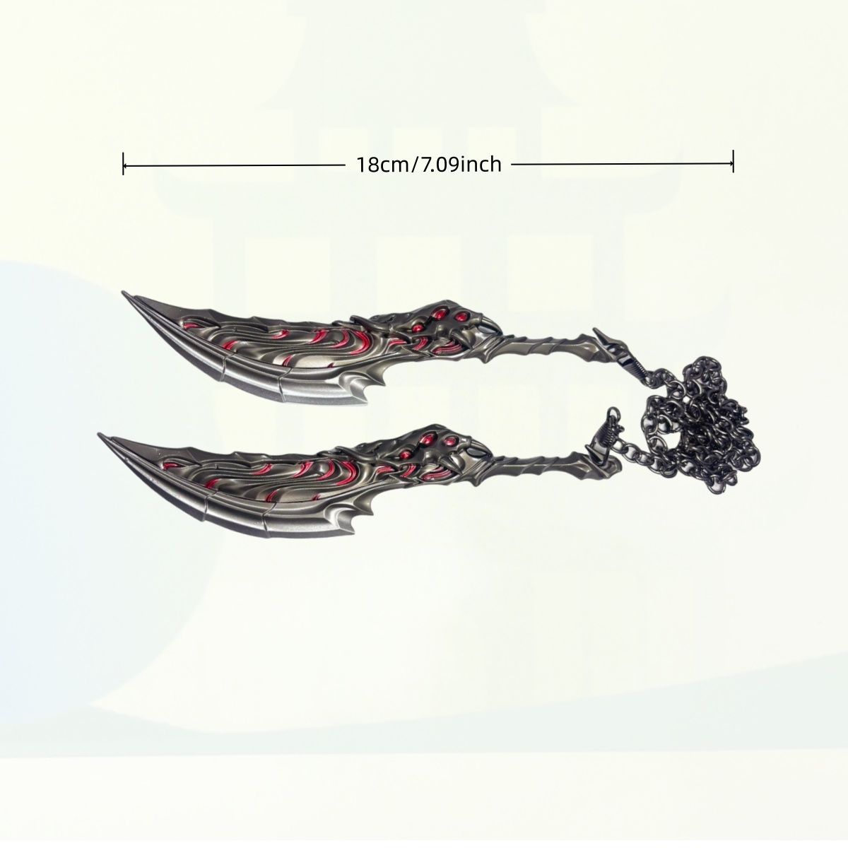 7.1인치 발로란트 불꽃 금속 카타나 검 일본 카타나  - Cosplay Flame Prop 리뷰 및 가격