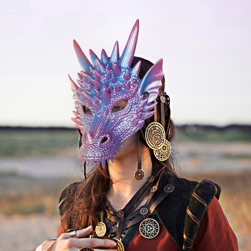 진주 블루 드래곤 마스크, 드래곤 나이트 마스크, 코스 - Cosplay Prop Blueprints 리뷰 및 가격