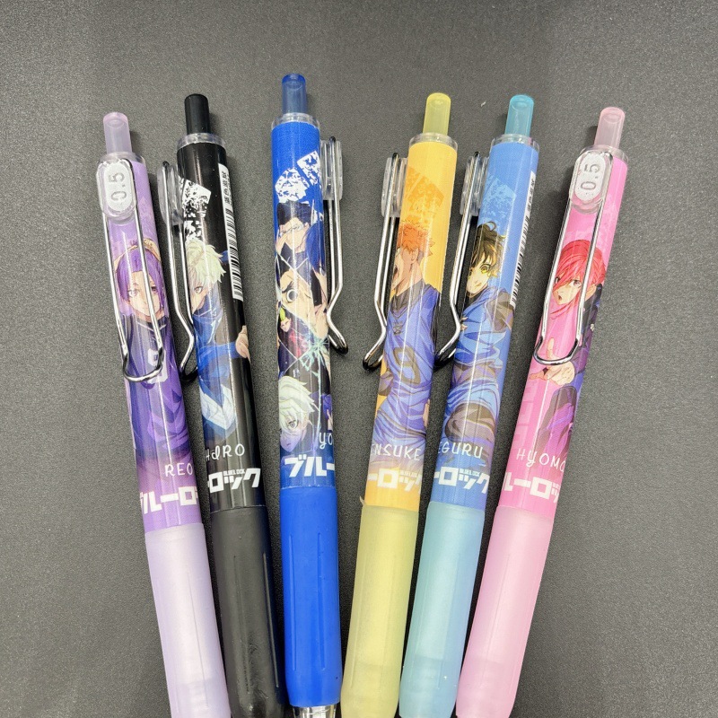 6pcs 핫 애니메이션 블루 락 시리즈 0.5mm 젤  - Cosplay Prop Blueprints 리뷰 및 가격