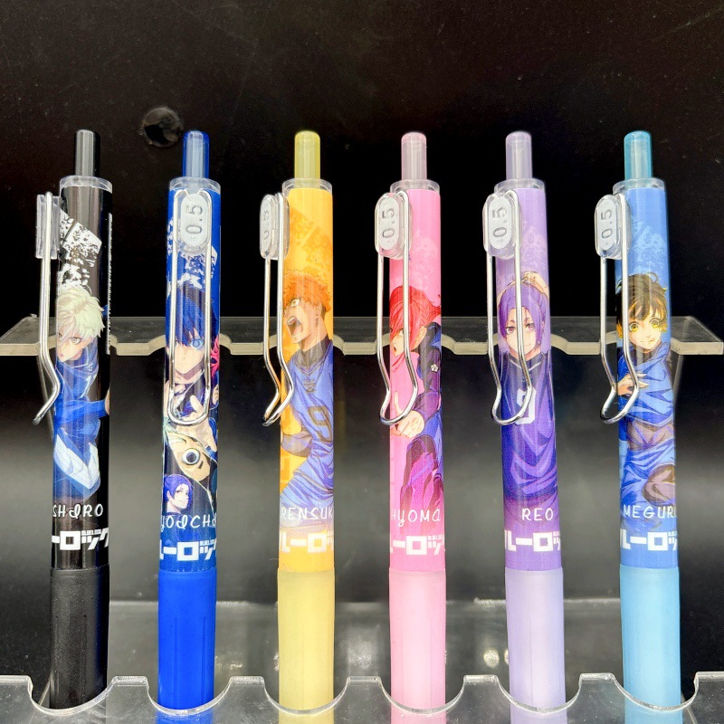 6pcs 핫 애니메이션 블루 락 시리즈 0.5mm 젤  - Cosplay Prop Blueprints 리뷰 및 가격