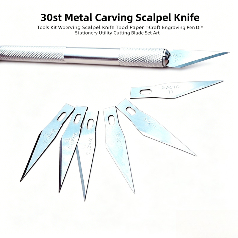 30 세트 조각 칼날 키트 금속 조각 칼날 목재 종이  - Craft Knife Set 리뷰 및 가격