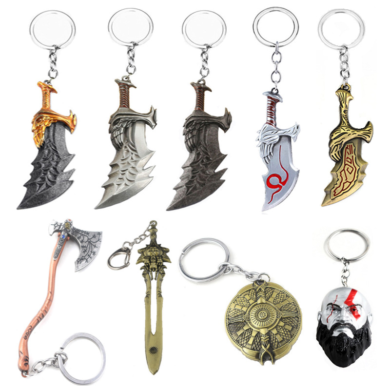 펑크 패션 주얼리 갓 오브 워 4 크레토스 도끼 열쇠고 - Cosplay Prop Pattern 리뷰 및 가격