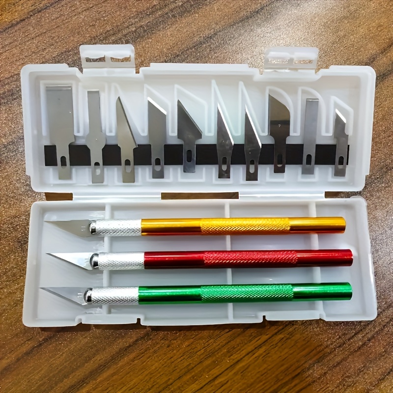 13pcs 알루미늄 합금 조각 칼 세트, 종이 공예,  - Craft Knife Set 리뷰 및 가격
